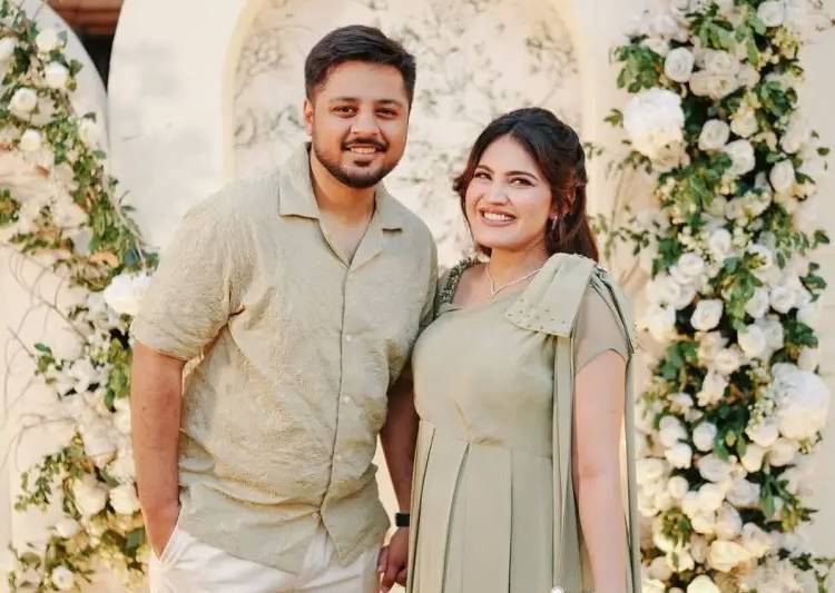 Iqra Kanwal and Areeb Ahmed’s pastel-themed baby shower