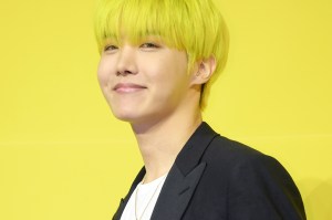 SEOUL, SOUTH KOREA - MAY 21: J-Hope of BTS attends a press conference for BTS's new digital single 'Butter' at Olympic Hall on May 21, 2021 in Seoul, South Korea. (Photo by The Chosunilbo JNS/Imazins via Getty Images)