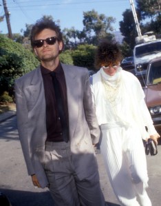 James Foley and Diane Keaton during Madonna and Sean Penn Wedding - August 16, 1985 - Arrivals at Private Residence in Malibu, California, United States. (Photo by Barry King/WireImage)
