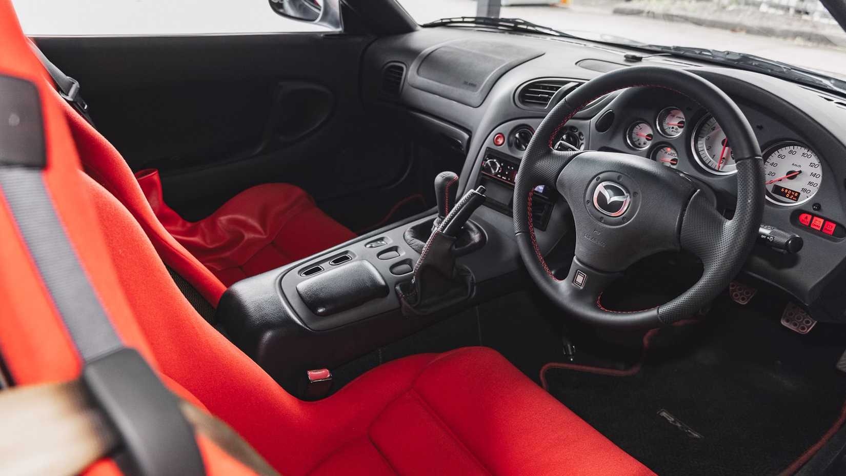 2002 Mazda RX-7 Series 8 Spirit R Type A Black/Red Interior