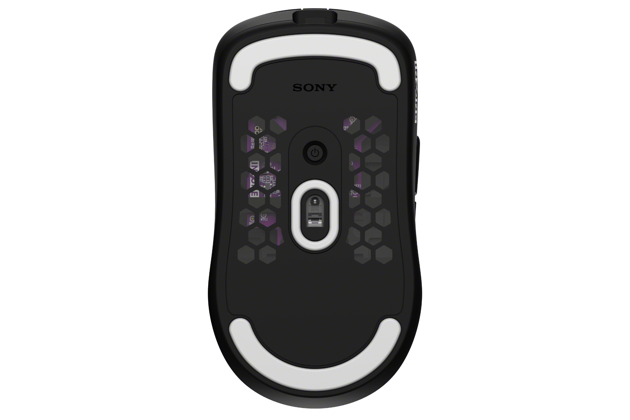 An image of the underside of the Sony InZone Mouse-A.