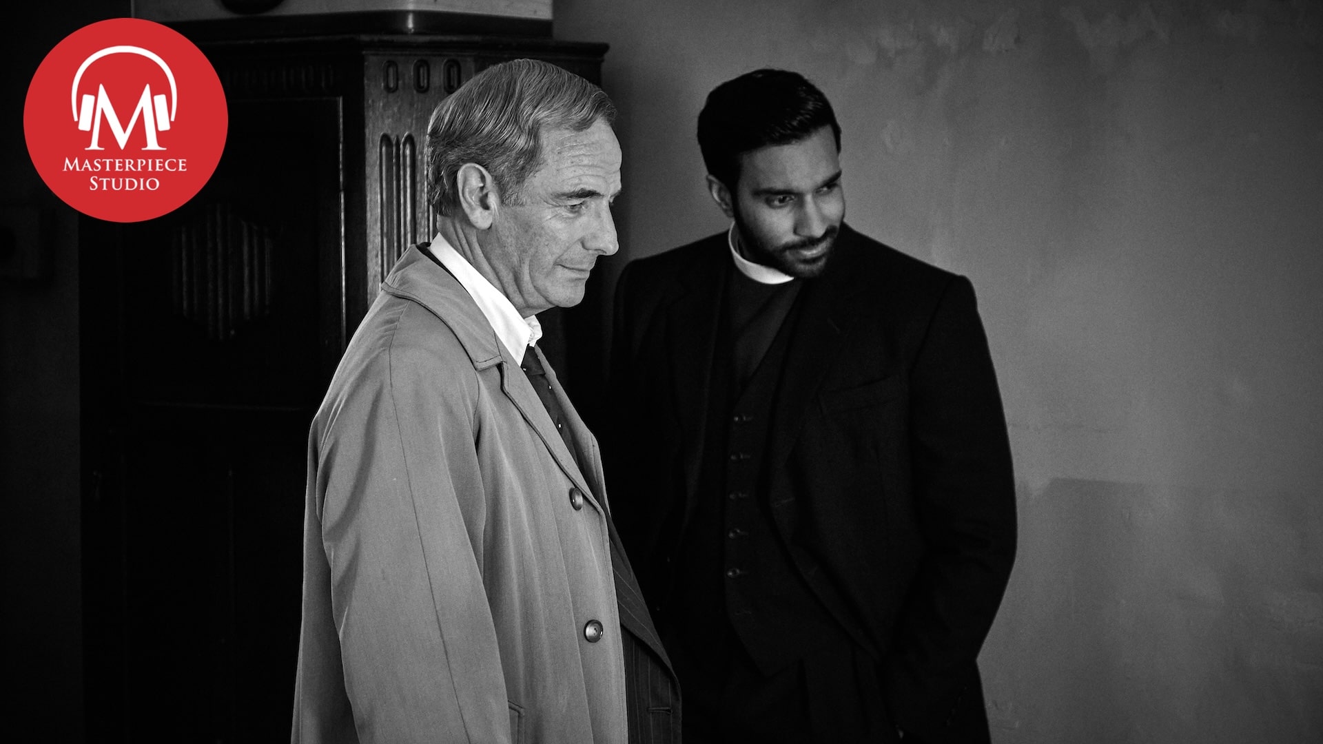 Daisy Coulam and Rishi Nair on Grantchester S10: MASTERPIECE Studio