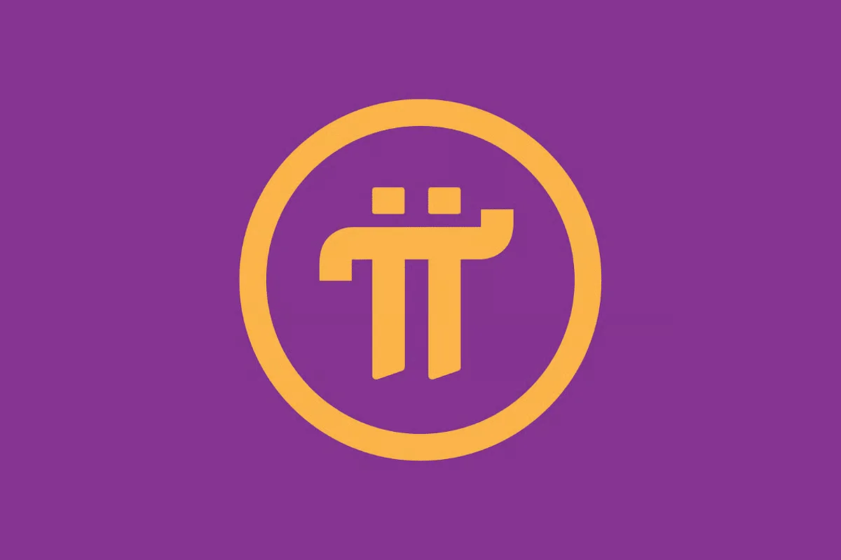 Pi Coin Purple Background