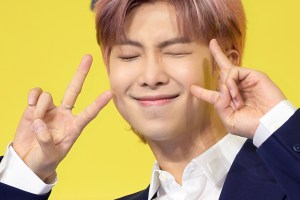SEOUL, SOUTH KOREA - MAY 21: RM of BTS attends a press conference for BTS's new digital single 'Butter' at Olympic Hall on May 21, 2021 in Seoul, South Korea. (Photo by The Chosunilbo JNS/Imazins via Getty Images)