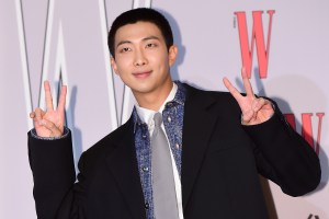 SEOUL, SOUTH KOREA - NOVEMBER 24: RM of BTS attends W Korea‘s 18th breast cancer awareness campaign ‘Love Your W' event at Four Seasons Hotel Seoul in Jongno-gu on November 24, 2023 in Seoul, South Korea. (Photo by The Chosunilbo JNS/Imazins via Getty Images)