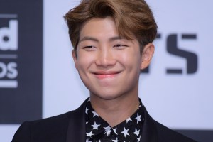 SEOUL, SOUTH KOREA - MAY 29: RM of BTS attends the press conference for 2017 Billboard Music Award at Lotte Hotel Seoul on May 29, 2017 in Seoul, South Korea. (Photo by The Chosunilbo JNS/Imazins via Getty Images)