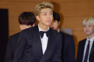 GOYANG, SOUTH KOREA - JANUARY 11: RM of BTS attends the 32nd Golden Disc Awards at Ilsan Kintex on January 11, 2018 in Goyang, South Korea. (Photo by The Chosunilbo JNS/Imazins via Getty Images)