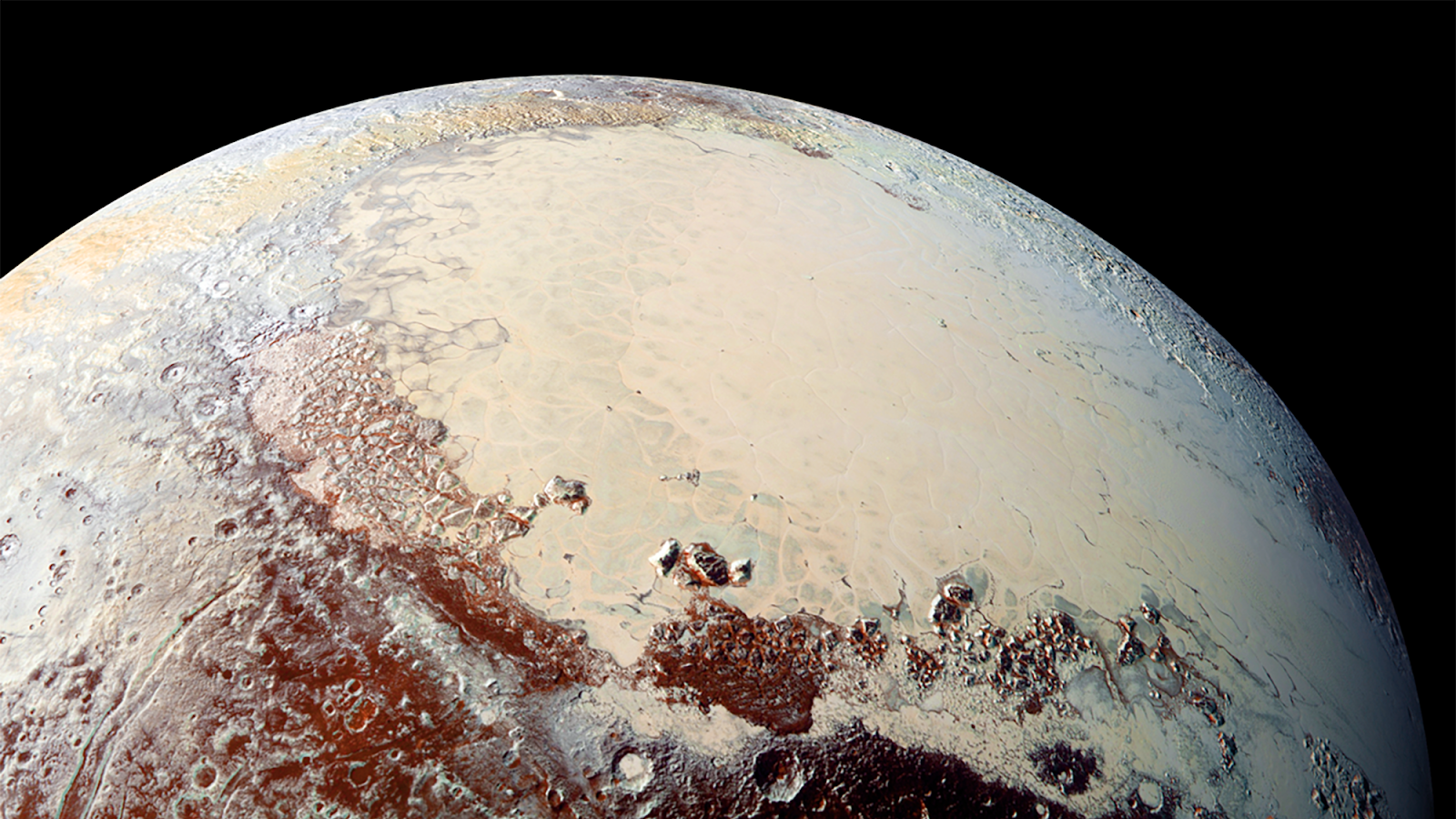 An icy supervolcano eruption on Pluto may have left a massive crater on the frozen world