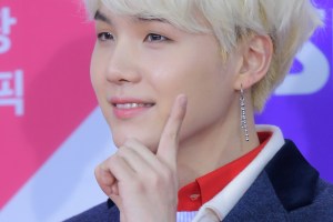 SEOUL, SOUTH KOREA - DECEMBER 25: Suga of BTS attends the 2017 SBS Gayo Daejeon at Gocheok Sky Dome on December 25, 2017 in Seoul, South Korea. (Photo by The Chosunilbo JNS/Imazins via Getty Images)