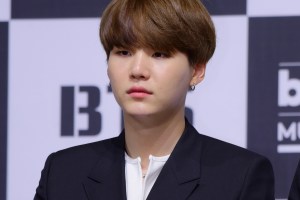SEOUL, SOUTH KOREA - MAY 29: Suga of BTS attends the press conference for 2017 Billboard Music Award at Lotte Hotel Seoul on May 29, 2017 in Seoul, South Korea. (Photo by The Chosunilbo JNS/Imazins via Getty Images)