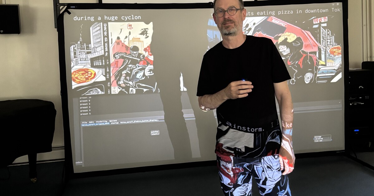 Interactive AI exhibit rests of the shoulders of many, according to artist David Rokeby