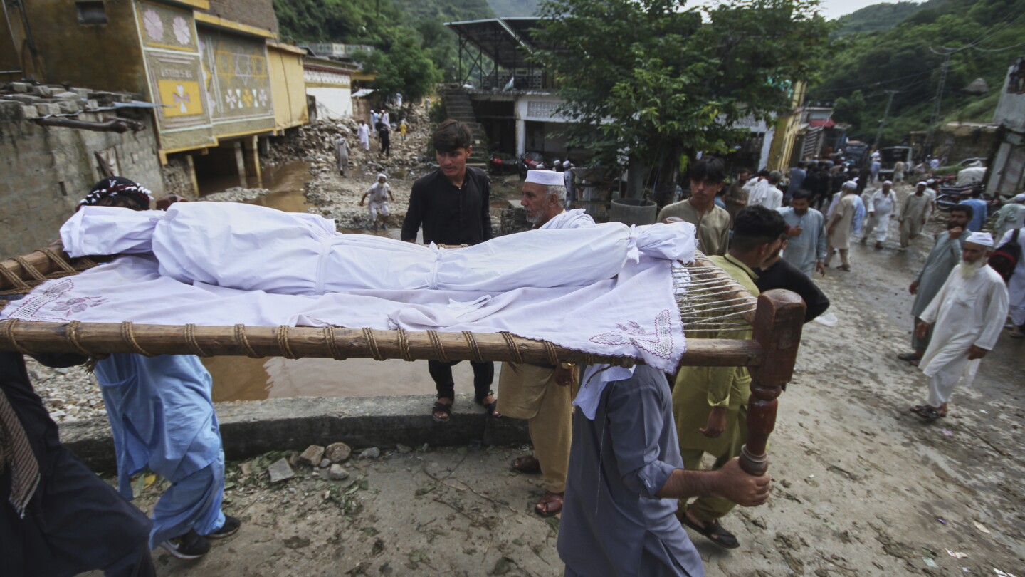 Pakistan issues flood alert for southern districts as rescuers search for missing in the northwest