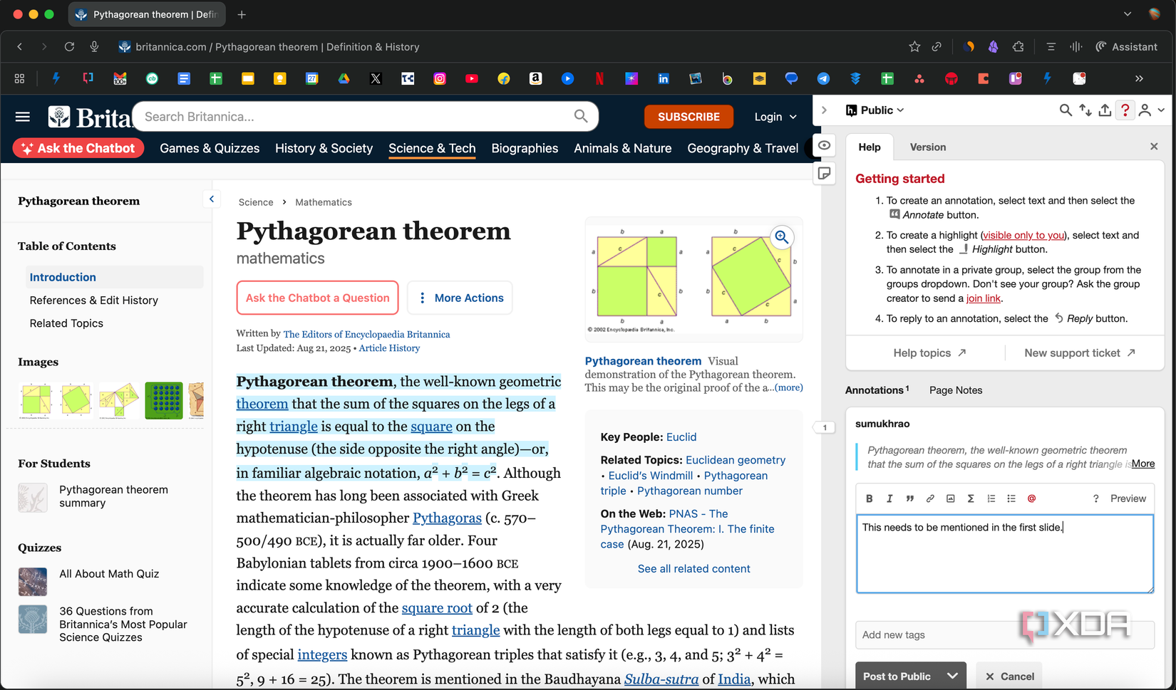 Using Hypothesis to annotate