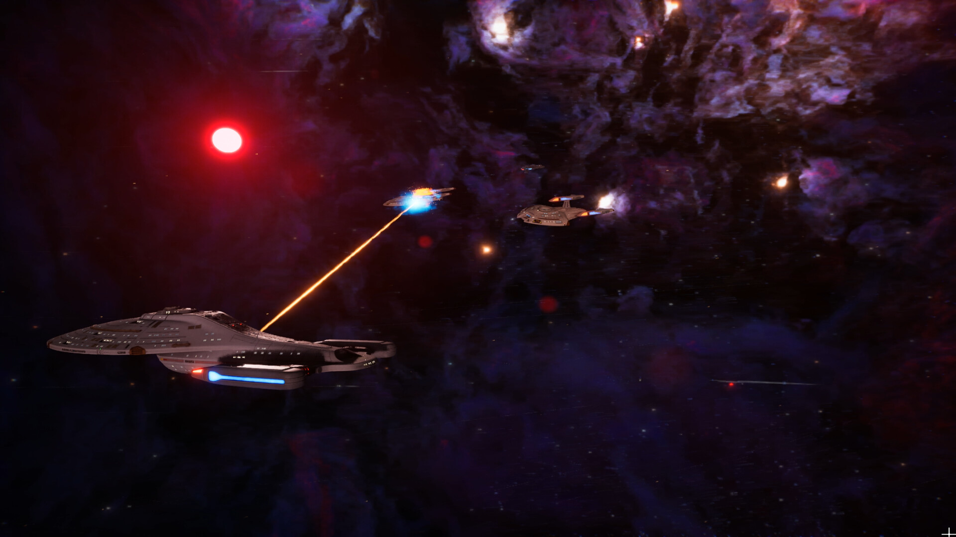 Screenshot from Star Trek Voyager - Across The Unknown, a strategy sci-fi video game based on Star Trek Voyager.