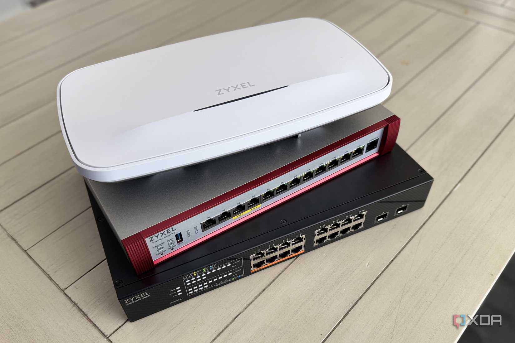 zyxel stack of prosumer network appliances for home network