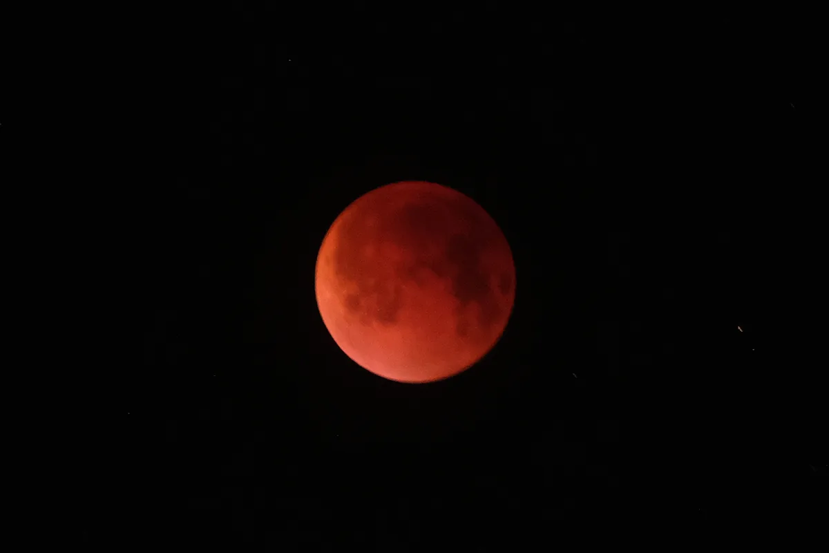 Total lunar eclipse, 7 September 2025, captured by Ashwini M, Bangalore, India