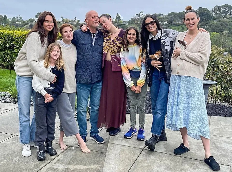 Demi Moore, Bruce Willis, Rumer Willis, Emma Heming Willis, Family