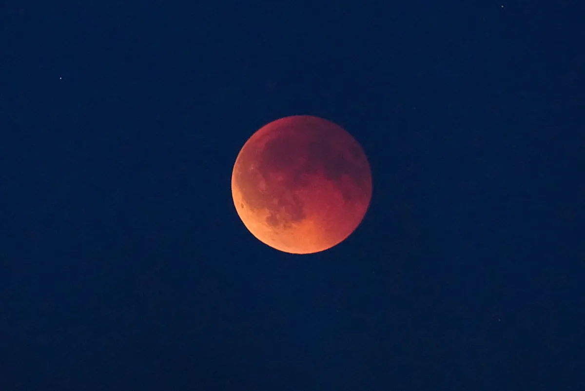 Total lunar eclipse of 7 September 2025, south of Copenhagen, Denmark. Photo by MADS CLAUS RASMUSSEN/Ritzau Scanpix/AFP via Getty Images