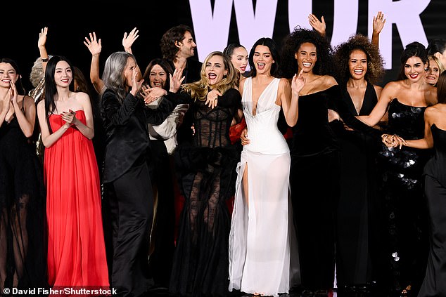 All of the stars gracing the runway were in high spirits as the show, promoting confidence and empowerment, came to a close
