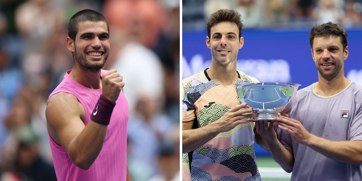 Carlos Alcaraz jumps with joy after fellow Spaniard Marcel Granollers wins US Open men’s doubles title with partner Horacio Zeballos
