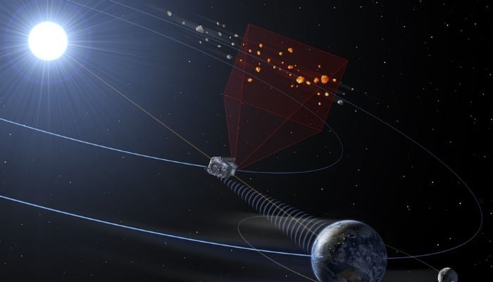 The debris could send several small rocks into the Earth’s orbit