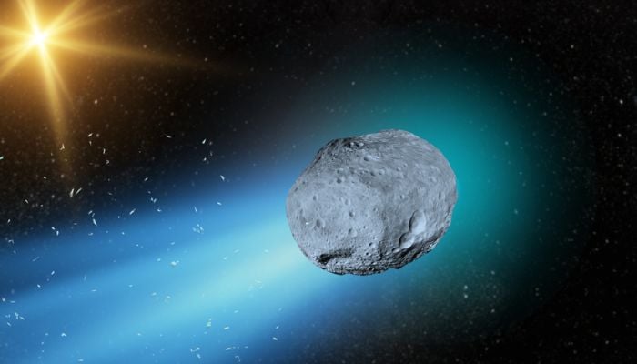 The object presents a rare and exciting opportunity for astronomers to study material originating from another star system