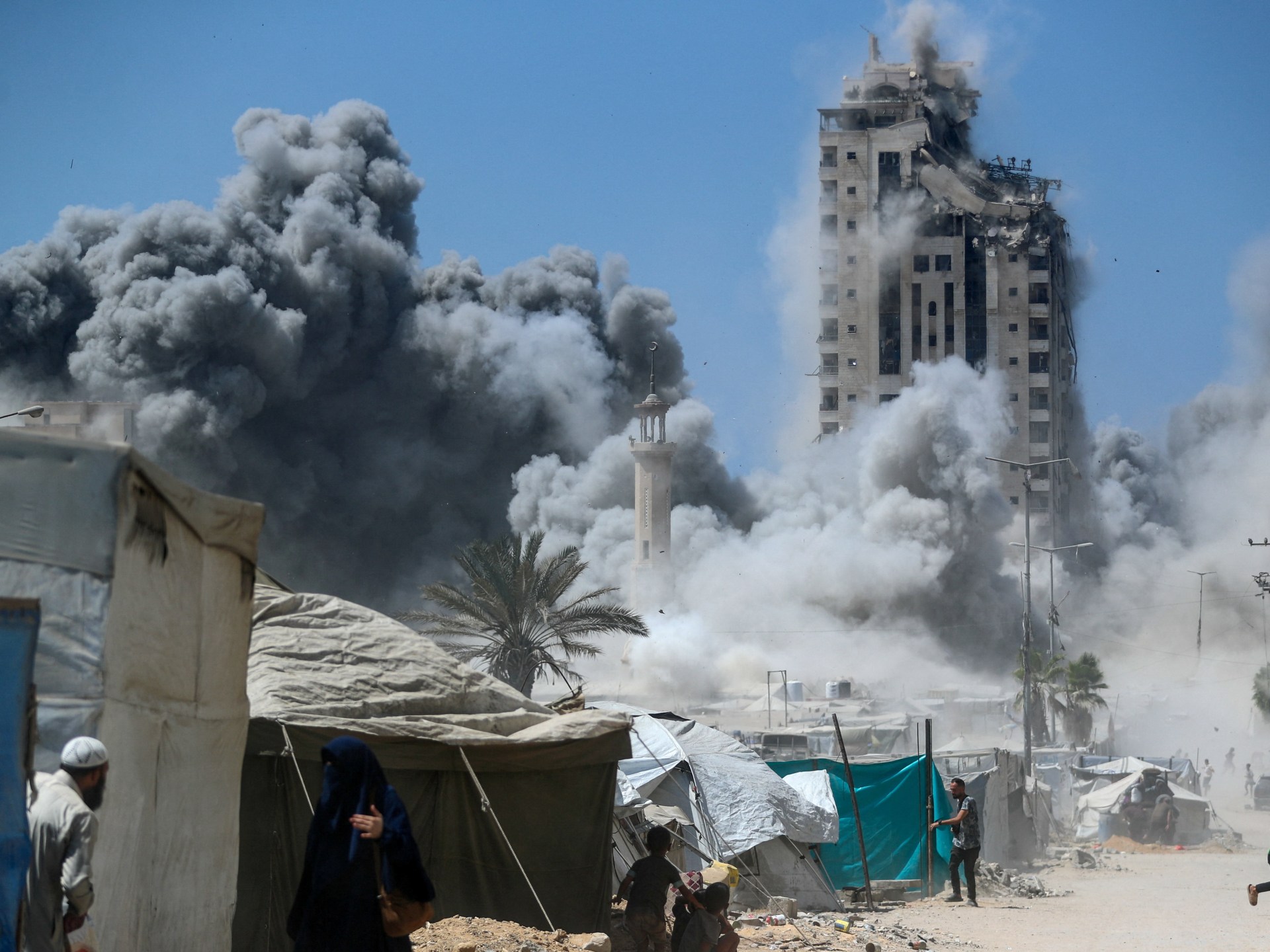 Israel bombs high-rise towers as brutal Gaza City assault intensifies | Israel-Palestine conflict News
