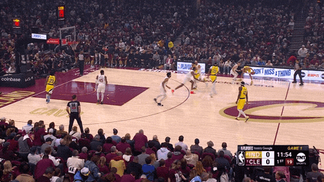 Pascal Siakam wide-open 3-point attempt vs. Cleveland