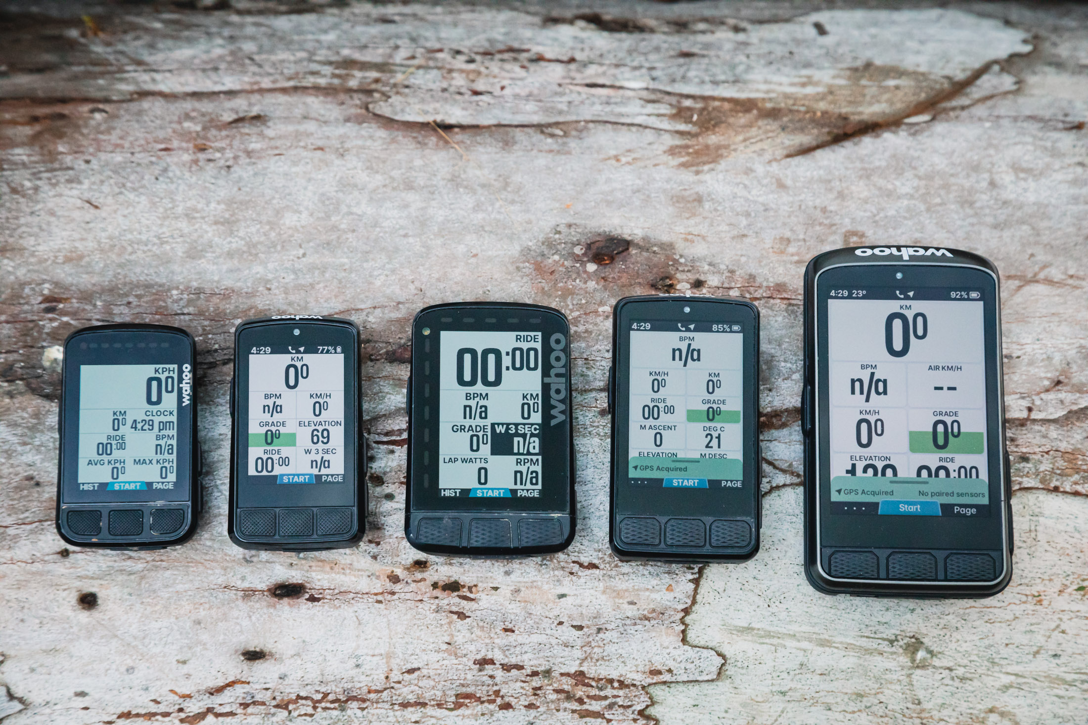 Wahoo elemnt size comparison