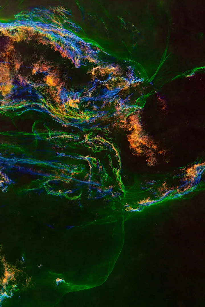 Veil of Stars © Zixiong Jin (China). Runner-up, Stars and Nebulae. Equipment: TEC 140ED telescope, Chroma SHORGB filter, Astro-Physics Mach1 mount, ZWO 6200MM-Cool camera, 980 mm f/7. Location: Marathon Sky Park, Brewster County, Texas, USA, 28 November 2024