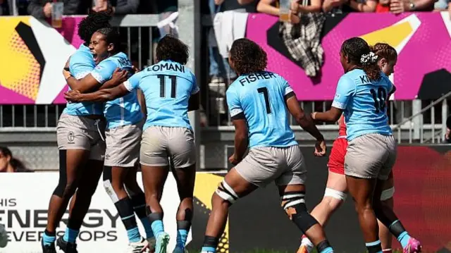 Fiji celebrate