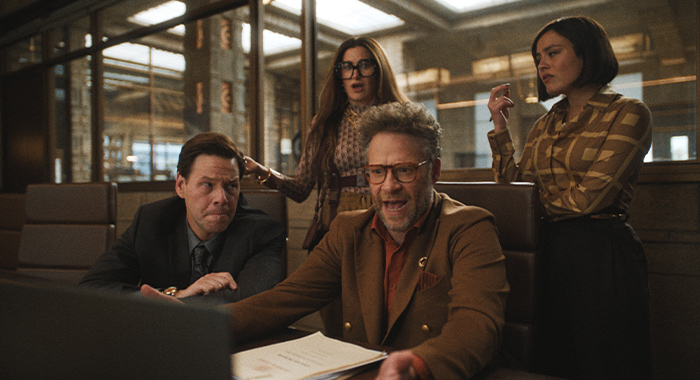 Ike Barinholtz, Kathryn Hahn, Seth Rogen, and Chase Sui Wonders in The Studio: Season 1 (2025)