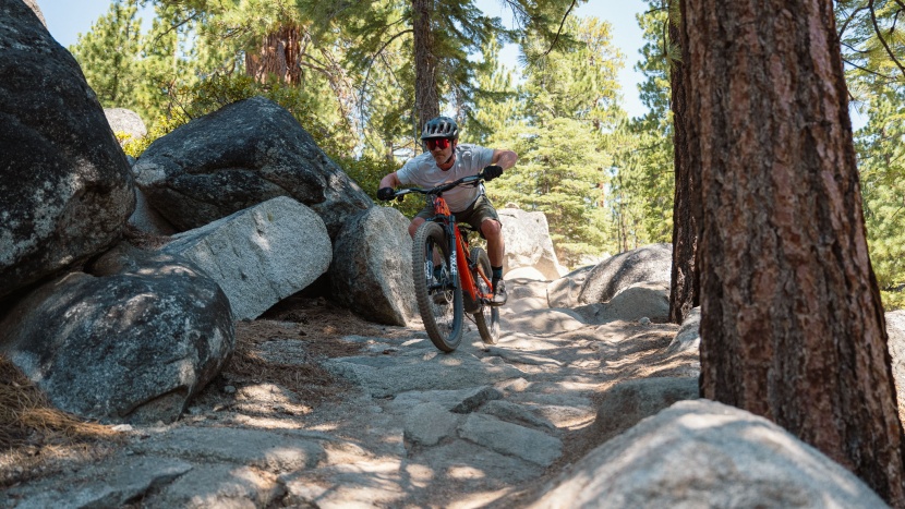 specialized turbo levo 4 comp - with oodles of traction, all that mass, and progressive geometry...