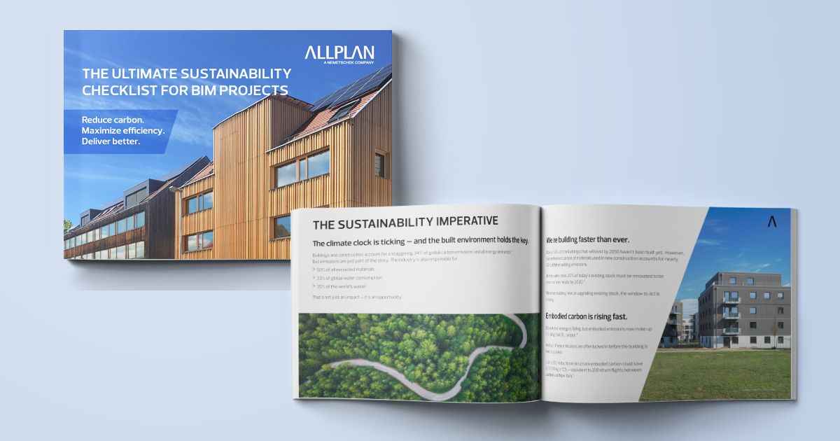 ALLPLAN eBook helps AEC Professionals to Reduce Carbon and Enhance Sustainability with BIM