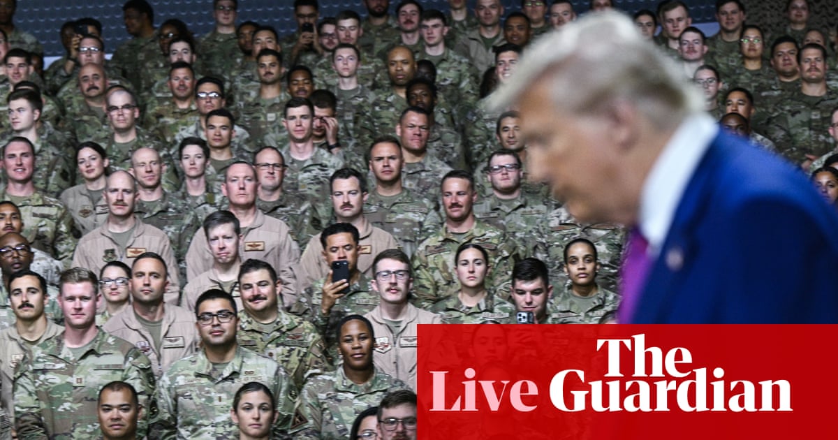 Trump’s department of war rebrand ‘won’t strengthen national security or help military personnel’ – US politics live | US news