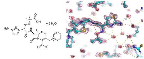 A chemical structure and a 3d chemical model