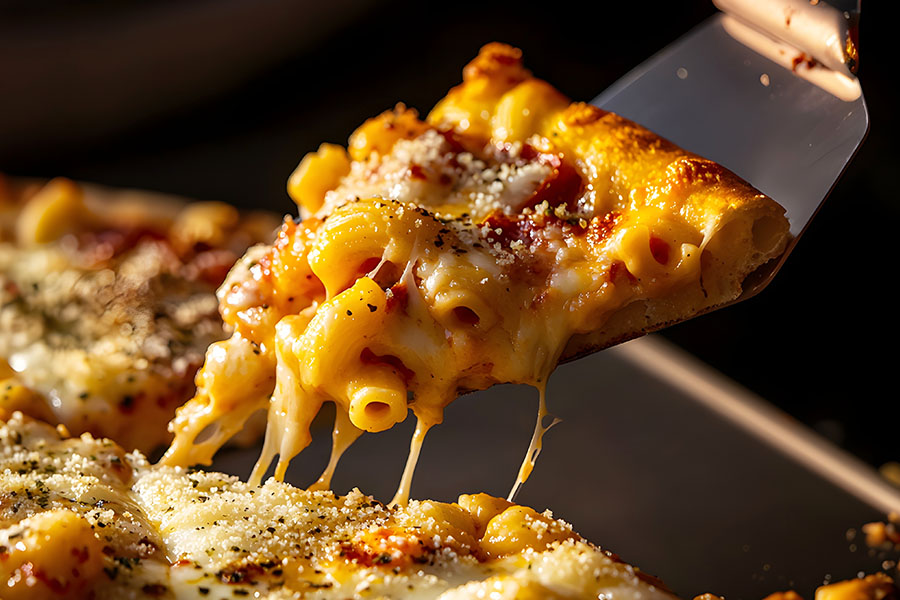 A pasta-pizza mash-up.