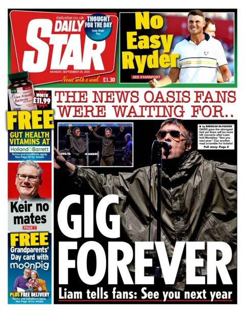 The headline on the front page of the Daily Mirror reads: 