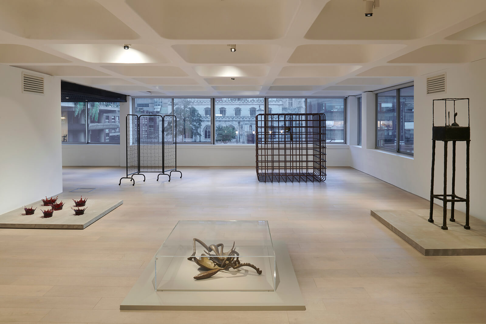 ‘Encounters: Giacometti x Mona Hatoum’, exhibition view, Barbican Art Gallery, 2025|Barbican Art Gallery|STIRworld