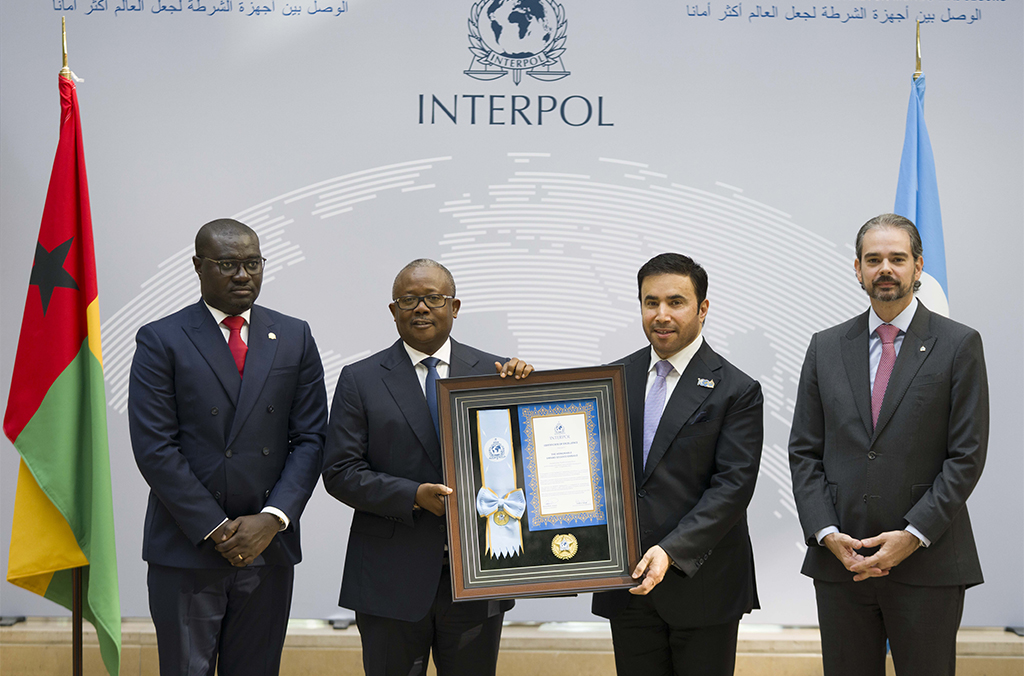 President of Guinea-Bissau visits INTERPOL headquarters