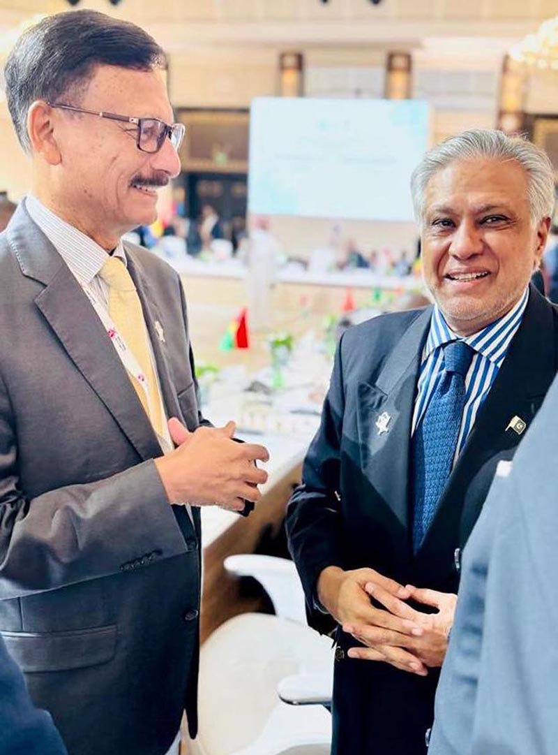 Deputy Prime Minister and Foreign Minister, Senator Mohammad Ishaq Dar, held a pull-aside meeting with Bangladesh’s Foreign Affairs Adviser Md Touhid Hossain on the sidelines of Foreign Minister’s preparatory meeting for the Emergency Arab-Islamic Summit.
