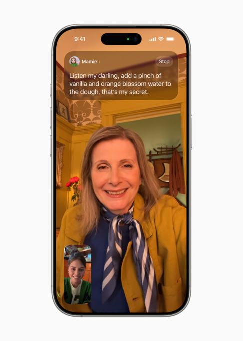 A screenshot showing iOS 26's live translate feature working on Facetime