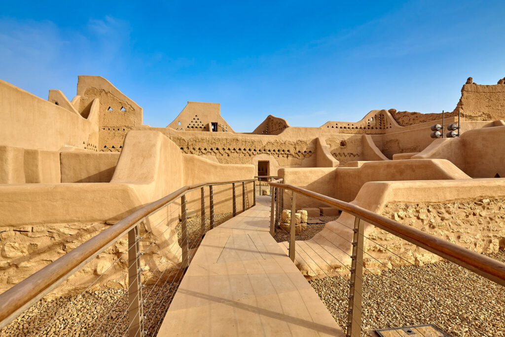 Landscape photo of The historic Atturaif Quarter which has been transformed into The Atturaif Living Museum.