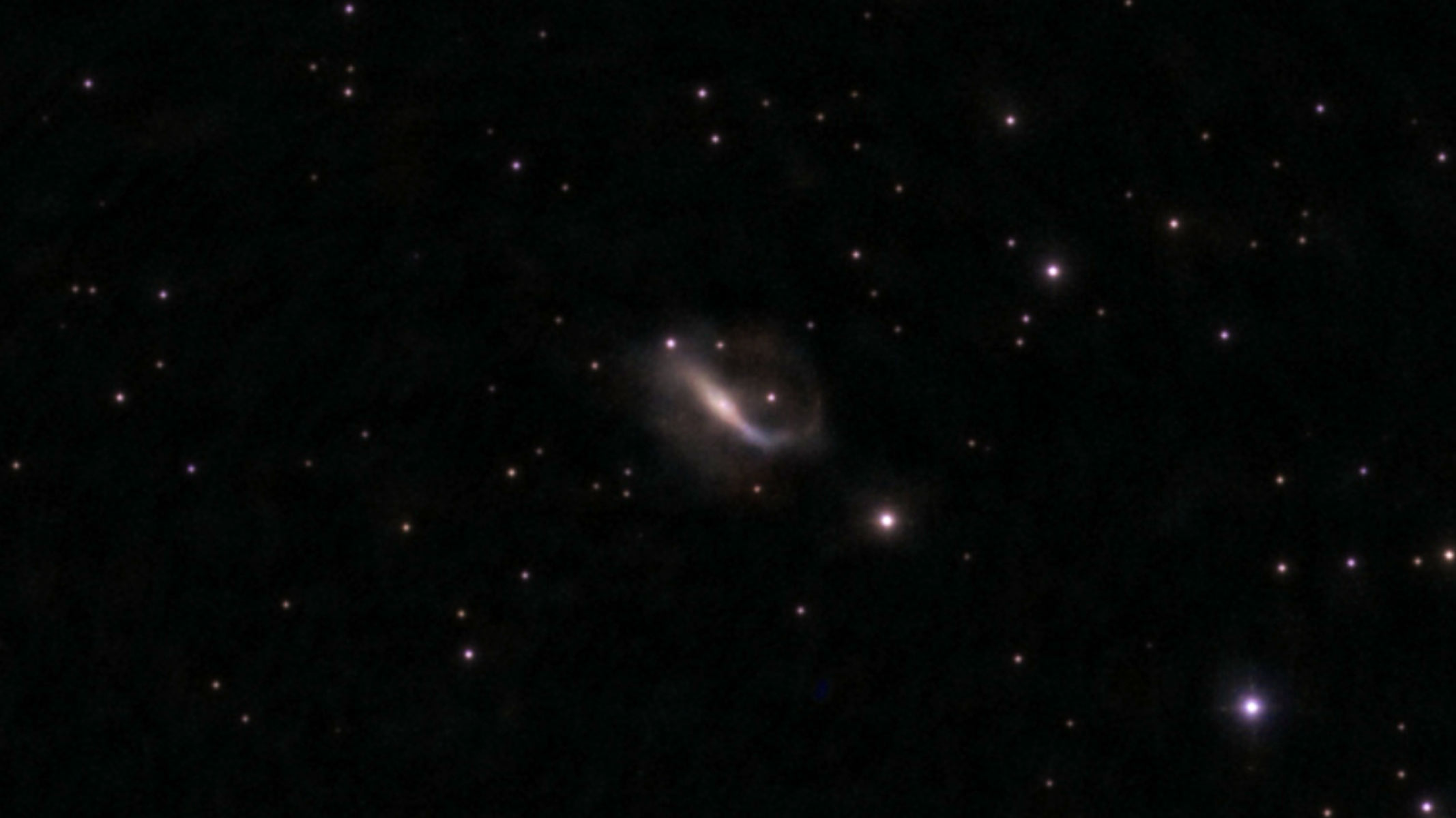 NGC 7479 galaxy in the night sky as imaged by the Unistellar Odyssey Pro.