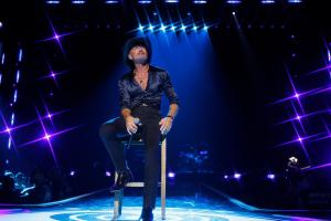 Tim McGraw at the 2025 iHeartRadio Music Festival - Day 2 held at T-Mobile Arena on September 20, 2025 in Las Vegas, Nevada.