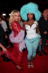 Sabrina Carpenter, Summer Walker at the MTV Video Music Awards 2025 held at UBS Arena on September 07, 2025 in New York, New York.