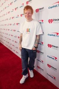 Ed Sheeran at the 2025 iHeartRadio Music Festival held at T-Mobile Arena on September 20, 2025 in Las Vegas, Nevada.
