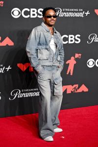 Carter Gregory at the MTV Video Music Awards 2025 held at UBS Arena on September 07, 2025 in New York, New York.