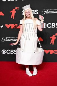 Megan Stalter at the MTV Video Music Awards 2025 held at UBS Arena on September 07, 2025 in New York, New York.