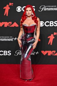 Justina Valentine at the MTV Video Music Awards 2025 held at UBS Arena on September 07, 2025 in New York, New York.